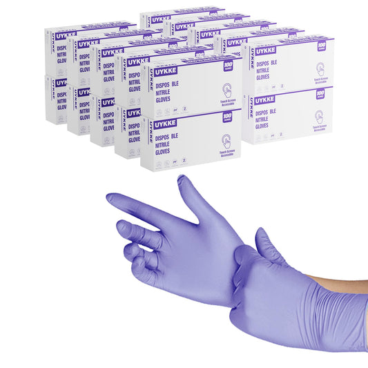 UYKKE 4 Mil Purple Nitrile Gloves — 2000 Count
