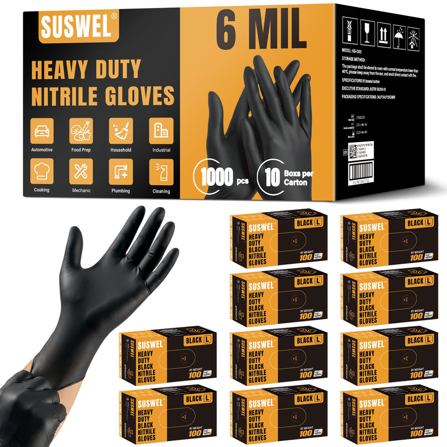 6 Mil Nitrile Gloves