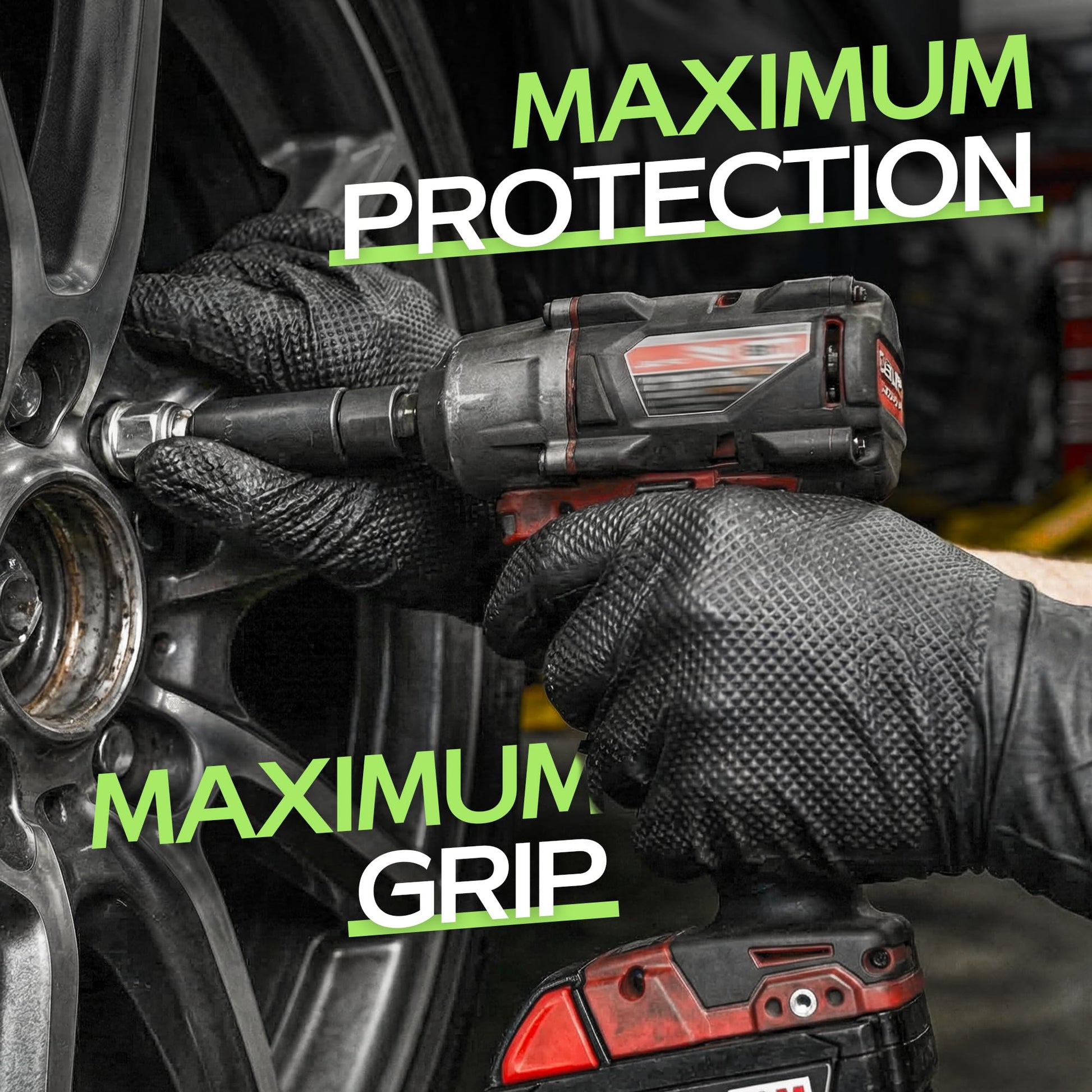 UYKKE SuSwel Series 8 Mil Black Nitrile Gloves — 1000 Count
